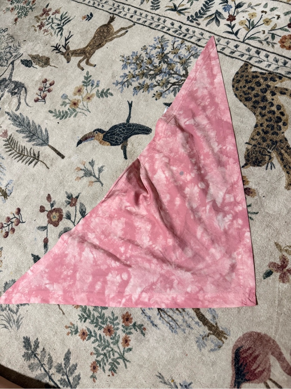Athleta Pink Tie-Dye Triangle Scarf